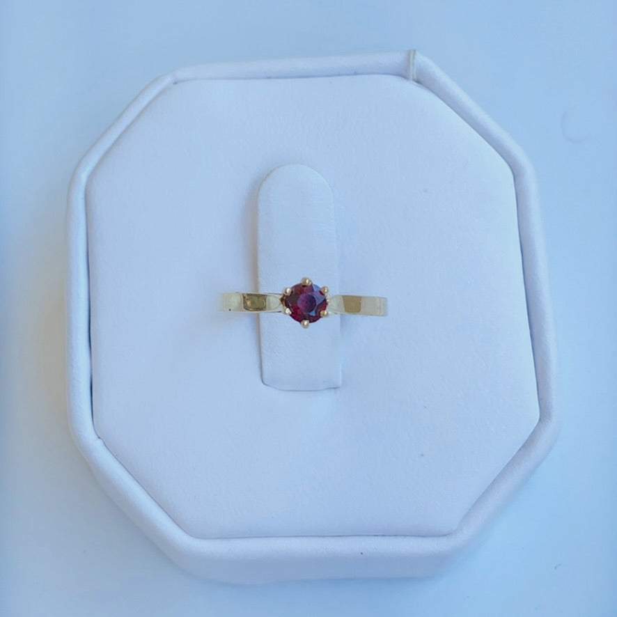 Gold Vermeil Garnet Ring