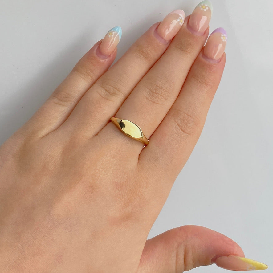 10K Gold Signet Ring