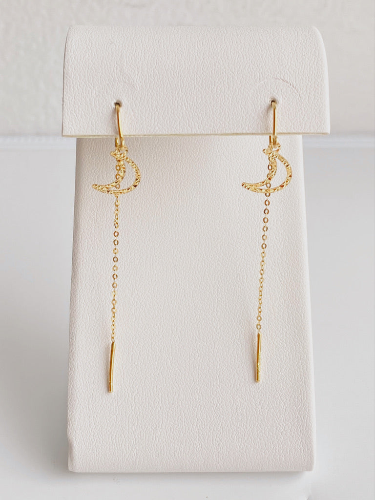 10K Gold Moon Threaders