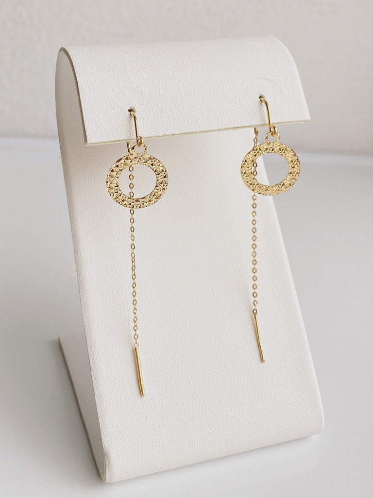 10K Gold Circle Threaders