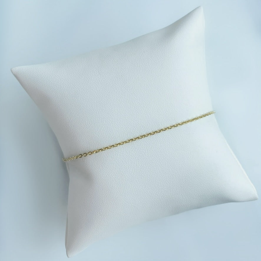 10K Gold Thin Link Bracelet