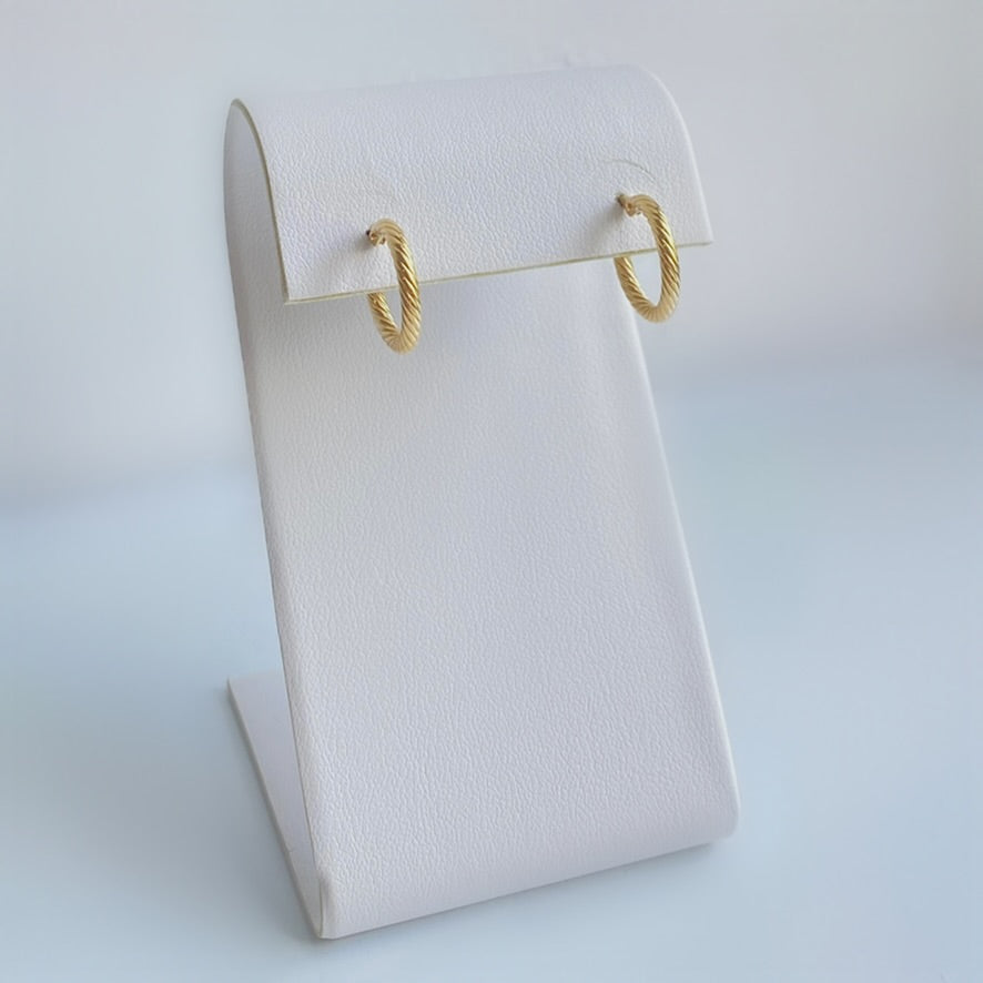 10K Gold Twisted Rope Hoops