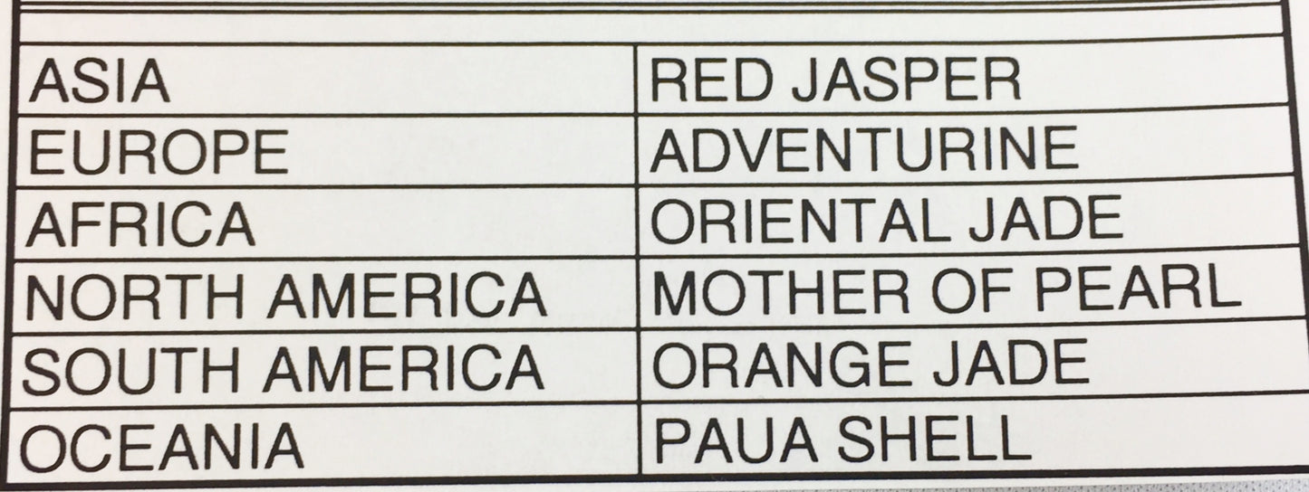 Gem Globe Lapis Ocean on a Brass Stand 30mm