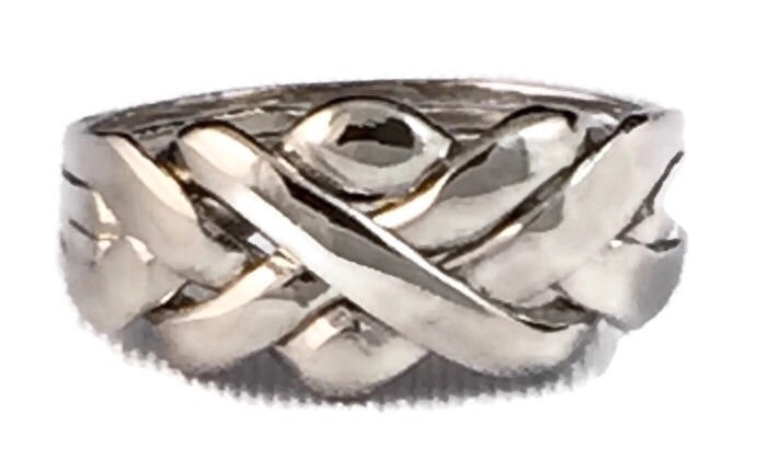 Puzzle Ring 4 Piece Sterling Silver