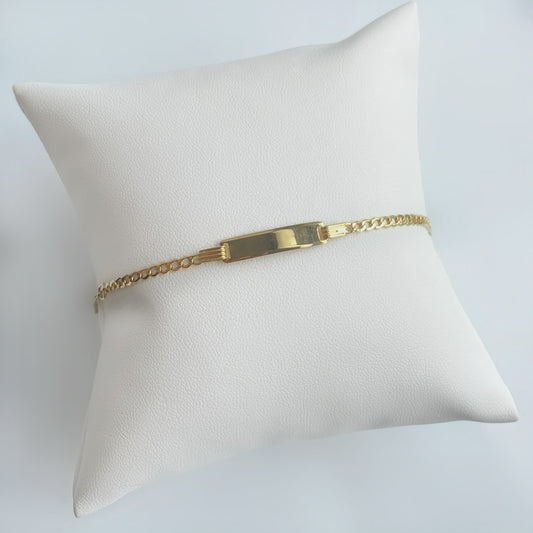 10K Gold ID Bracelet