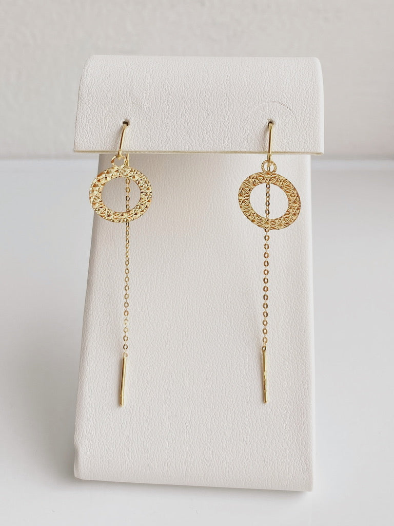 10K Gold Circle Threaders