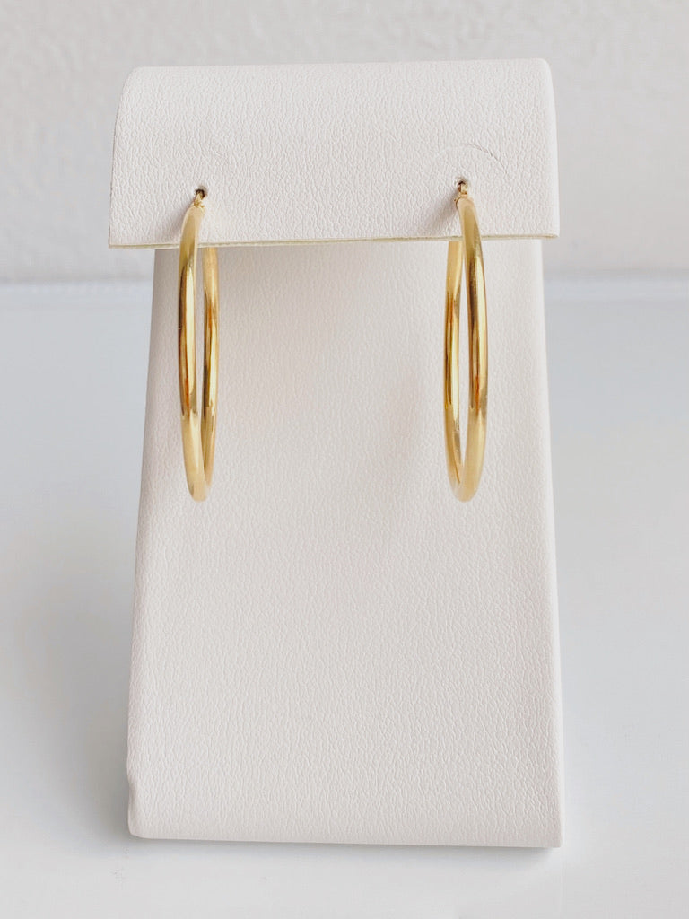 10K Gold Large Hoops