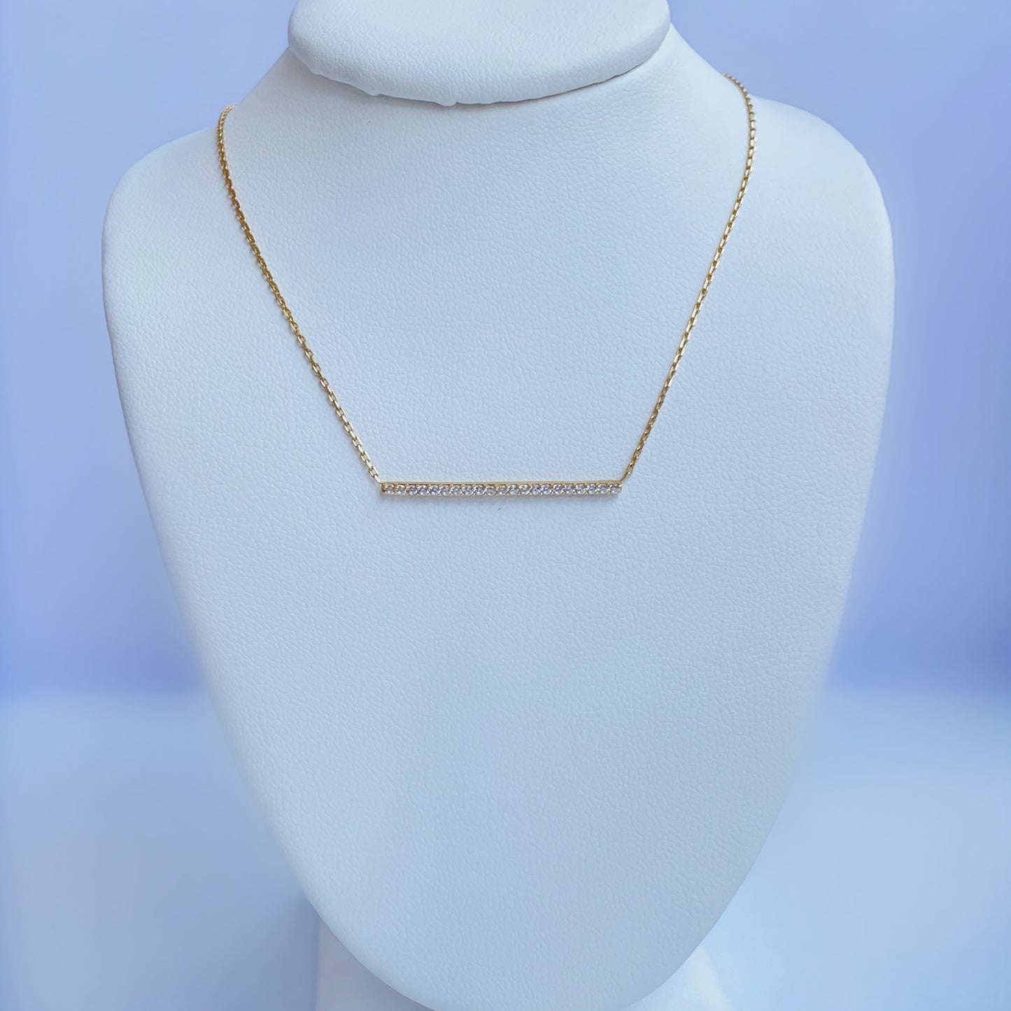 10K Gold Bar Necklace