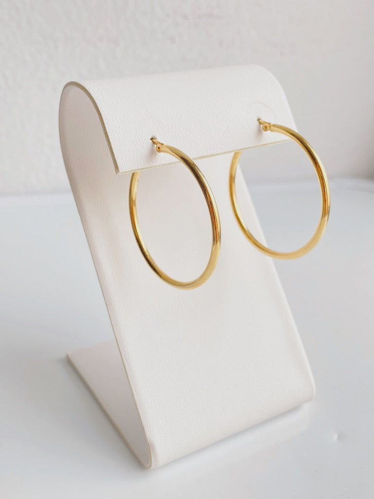 10K Gold Large Hoops