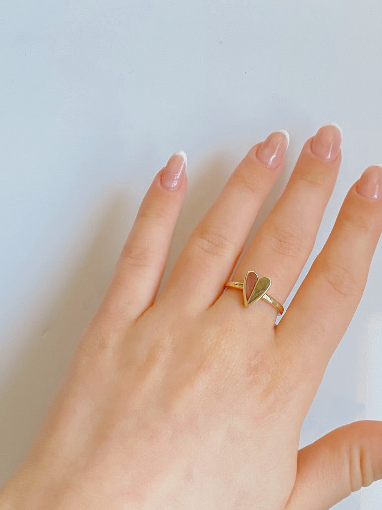 10K Gold Heart Ring