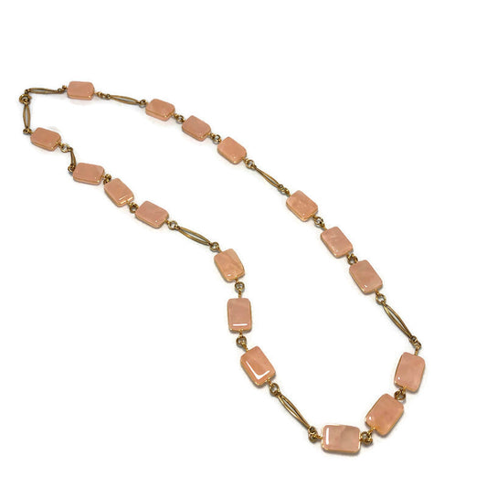 Rose Quartz Station Necklace