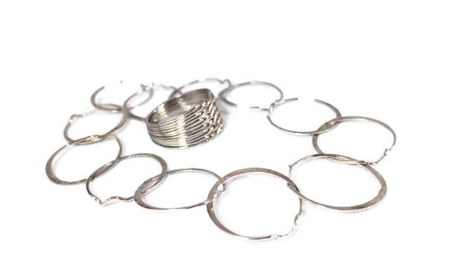 Puzzle Ring 12 Piece Sterling Silver