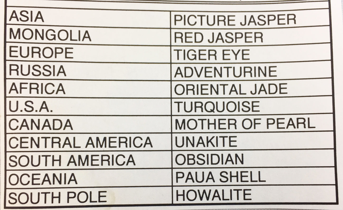 Gem Globe Lapis Ocean On a Brass Stand 80mm