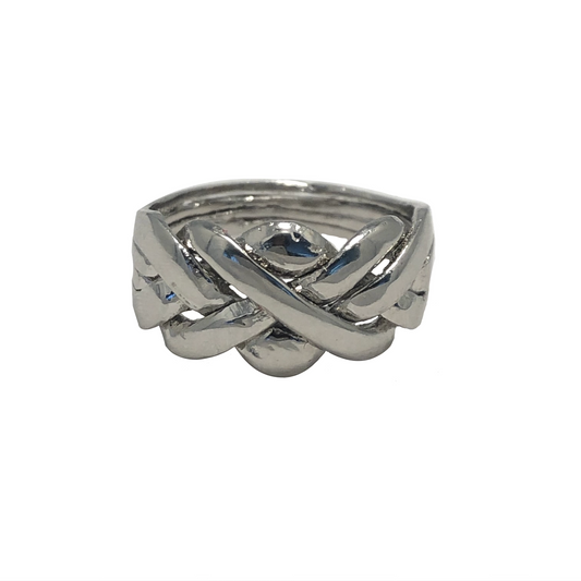Puzzle Ring 4 Piece Sterling Silver