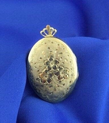 Sterling Silver 18k Gold Plated Locket