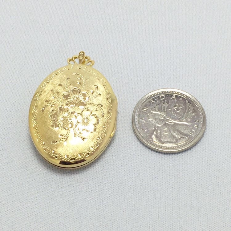 Sterling Silver 18k Gold Plated Locket